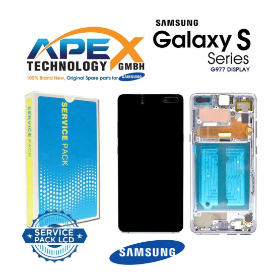 Samsung Galaxy S10 5G (SM-G977B) Lcd Display module LCD / Screen + Touch crown Silver GH82-20442A OR GH82-20567A