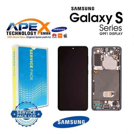 Samsung SM- G991 (S21 5G 2021) Phantom GRAY (NO CAMERA) LCD Display module LCD / Screen GH82-27255A OR GH82-27256A OR GH82-27257A