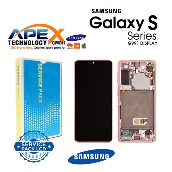 Samsung SM-G991 Galaxy S21 5G Display module LCD (WITH CAMERA)/ Screen + Touch Phantom Violet GH82-24544B OR GH82-24545B