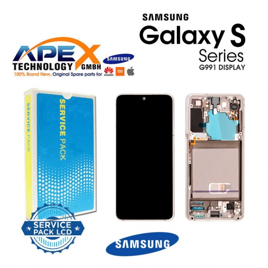 Samsung SM- G991 (S21 5G 2021) Phantom WHITE (NO CAMERA) LCD Display module LCD / Screen GH82-27255C OR GH82-27256C OR GH82-27257C 