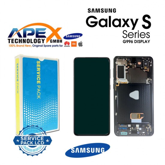 Samsung SM-G996 Galaxy S21+ 5G Display module LCD / Screen + Touch Phantom Black ( With Camera ) GH82-24553A OR GH82-24554A 