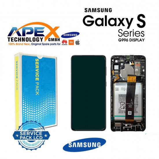 Samsung SM-G996 Galaxy S21+ 5G Display module LCD / Screen + Touch Phantom Black + Btry (With Camera) GH82-24744A OR GH82-24555A