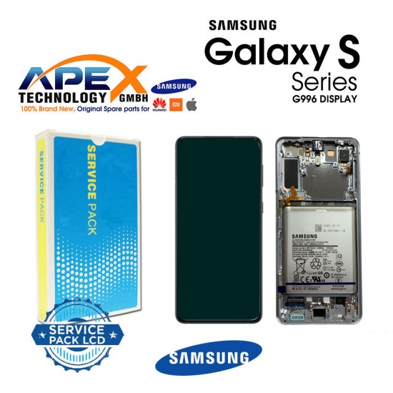 Samsung SM-G996 Galaxy S21+ 5G Display module LCD / Screen + Touch Phantom Silver +Btry (With Camera) GH82-24744C OR GH82-24555C