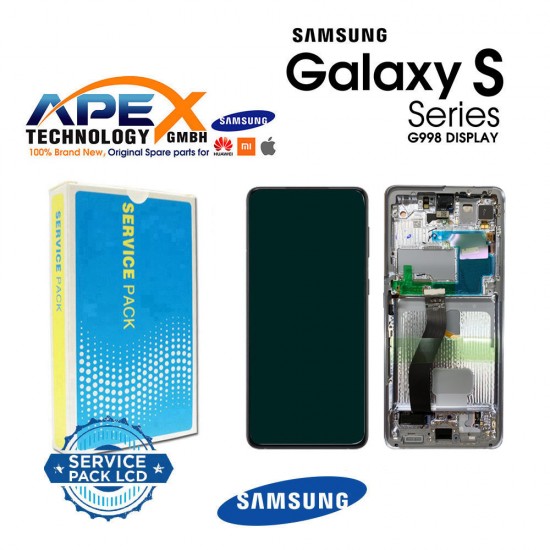Samsung SM-G998 Galaxy S21 Ultra 5G ( With Camera )  Display module LCD / Screen + Touch Phantom Silver GH82-24590B OR GH82-24989B