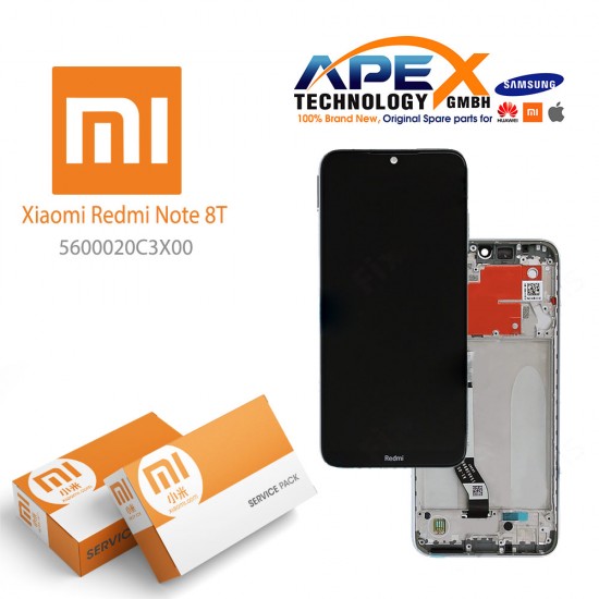 Xiaomi Redmi Note 8T Display module LCD / Screen + Touch moonlight White 5600020C3X00