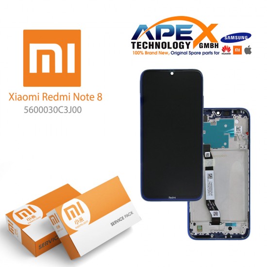 Xiaomi Redmi Note 8 (M1908C3JG) Display module LCD / Screen + Touch neptune Blue 5600030C3J00