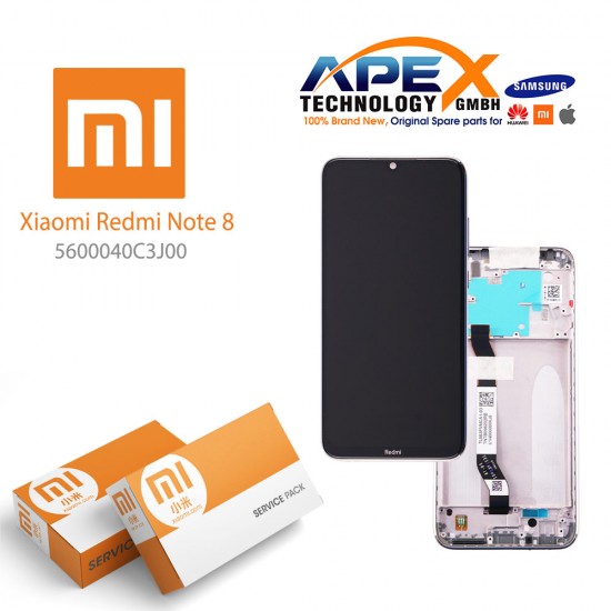 Xiaomi Redmi Note 8 (M1908C3JG) Display module LCD / Screen + Touch moonlight White 5600040C3J00