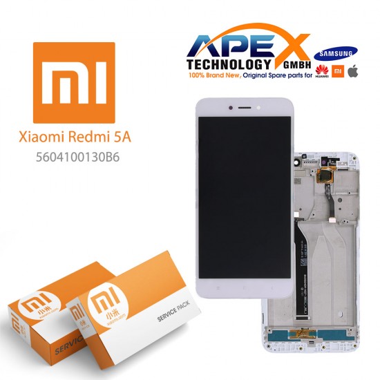 Xiaomi Redmi 5A Display module LCD / Screen + Touch (Service Pack) White 5604100130B6