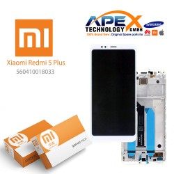 Xiaomi Redmi 5 Plus Display module LCD / Screen + Touch White (Service Pack) 560410018033 OR 560410024033