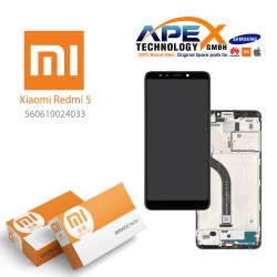 Xiaomi Redmi 5 Plus Display module LCD / Screen + Touch Black (Service Pack) 560610023033 OR 560610032033