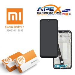 Xiaomi Redmi 7 Display module LCD / Screen + Touch Black (Service Pack) 560610115033 OR 560610096033