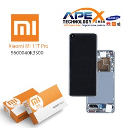 Xiaomi 11T Pro / 11T (2021) Display module LCD / Screen + Touch Silver 5600040K3S00 OR 56000D0K3S00