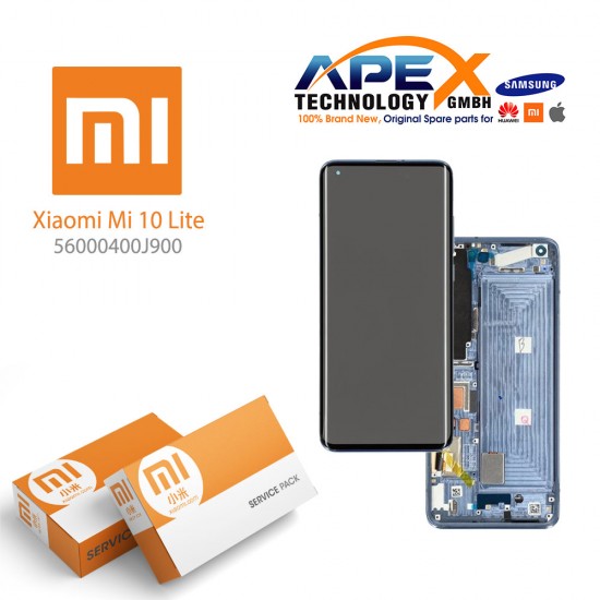 Xiaomi Mi 10 Lite 5G (M2002J9G) Display module LCD / Screen + Touch Cosmic Grey 56000400J900