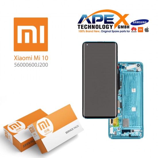 56000K00J200 - C Version-Xiaomi Mi 10 / 10 Pro 5G (C 2020) GREEN LCD / Screen + Touch 56000K00J200 