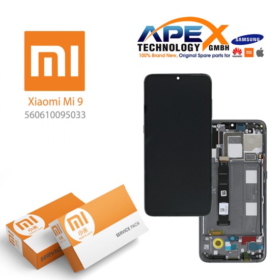 Xiaomi Mi 9 (2019) BLACK LCD Display module LCD / Screen + Touch 5606100980B6