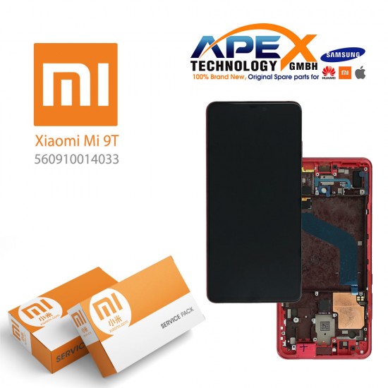 Xiaomi Mi 9T (M1903F10G) Mi 9T Pro (M1903F11G) Display module LCD / Screen + Touch (Service Pack) Red flame 560910014033