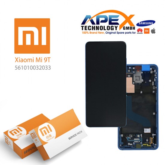 Xiaomi Mi 9T (2019) Dark Blue Display module LCD / Screen + Touch (Service Pack) 561010032033