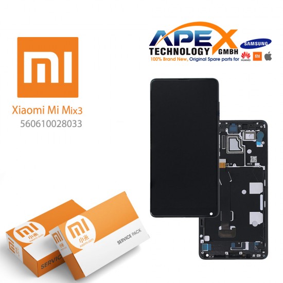 Xiaomi Mi Mix 3 Display module LCD / Screen + Touch Black (Service Pack) 560610072033 OR 561010026033 OR 561010012033