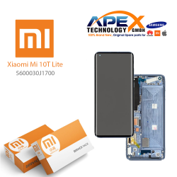 Xiaomi Mi 10T Lite 5G // Redmi Note 9 Pro 5G (2020) Display module LCD / Screen + Touch Atlantic Blue 5600030J1700 or 5600090J1700