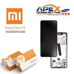 Xiaomi Poco F3 // Mi 11i / 11X / 11X Pro (2021) Display module LCD / Screen + Touch White (Service Pack) 560005K11A00