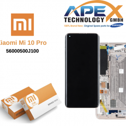 Xiaomi Mi 10 Pro / 10 5G (S J1 2020) Display module LCD / Screen + Touch White 56000500J100