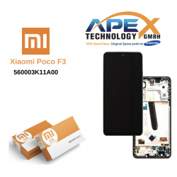 Xiaomi Poco F3 // Mi 11i / 11X / 11X Pro (2021) Display module LCD / Screen + Touch Black (Service Pack) 560003K11A00