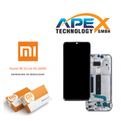 Xiaomi Mi 10 Lite 5G (2020) WHITE Display module LCD / Screen + Touch white 56000500J900 or 5600010J9A00