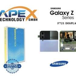 Samsung Galaxy Z Flip 4 5G 2022 (SM-F721) Blue Outer Display module LCD / Screen + Touch GH97-27947D