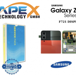 Samsung Galaxy Z Flip 4 5G 2022 (SM-F721) Red Outer Display module LCD / Screen + Touch GH97-27947H