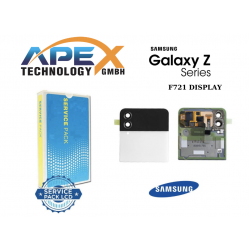 Samsung Galaxy Z Flip 4 5G 2022 (SM-F721) White / Silver  Outer Display module LCD / Screen + Touch GH97-27947F