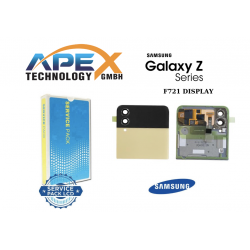 Samsung Galaxy Z Flip 4 5G 2022 (SM-F721) Yellow Outer Display module LCD / Screen + Touch GH97-27947G